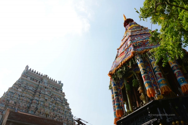 srirangam chithirai ther and gopuram